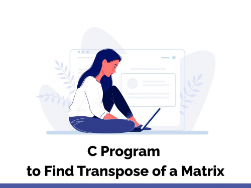 C Program to Find Transpose of a Matrix